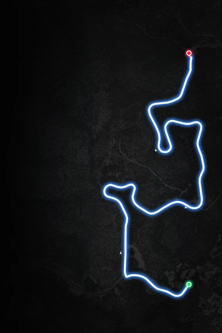 Illustration du parcours de Villecroze – Les Grottes sur fond aérien